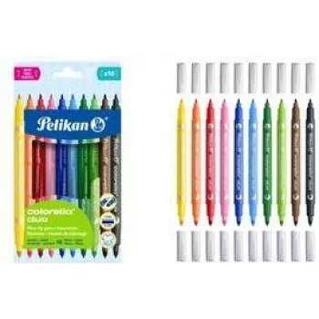 Pelikan Colorella Duo C407 rotuladores de colores surtidos, 10 unidades