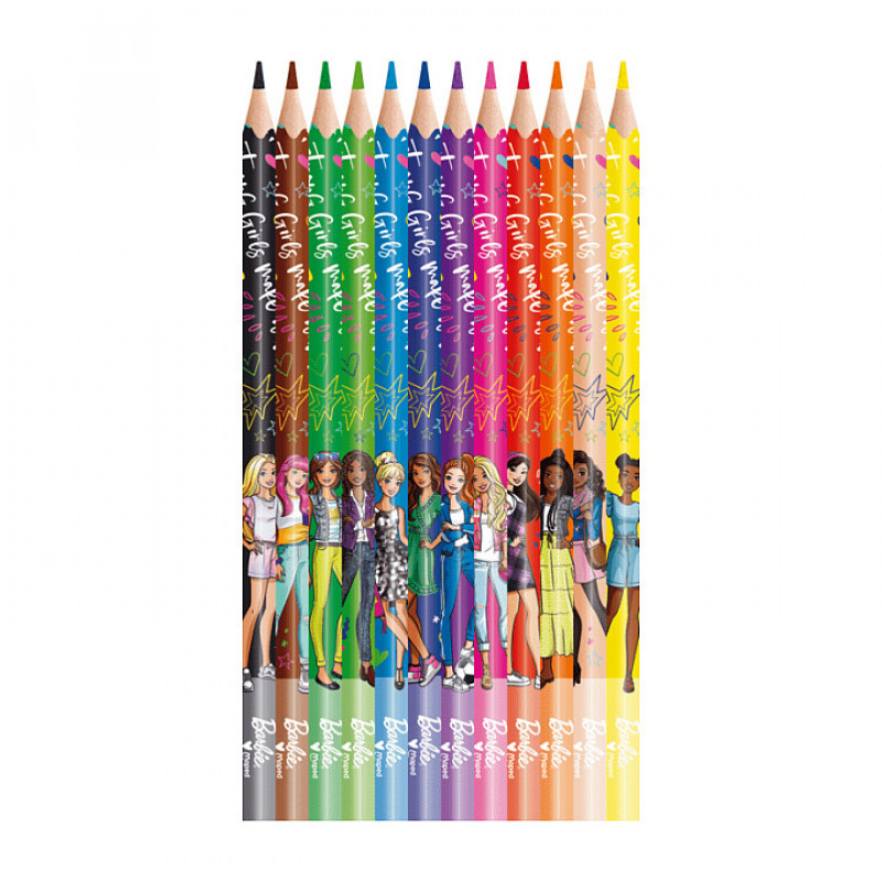 Lápices de colores maped Barbie multicolor