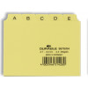 Índice A-Z Durable para ficharos A7, PP gofrado, amarillo