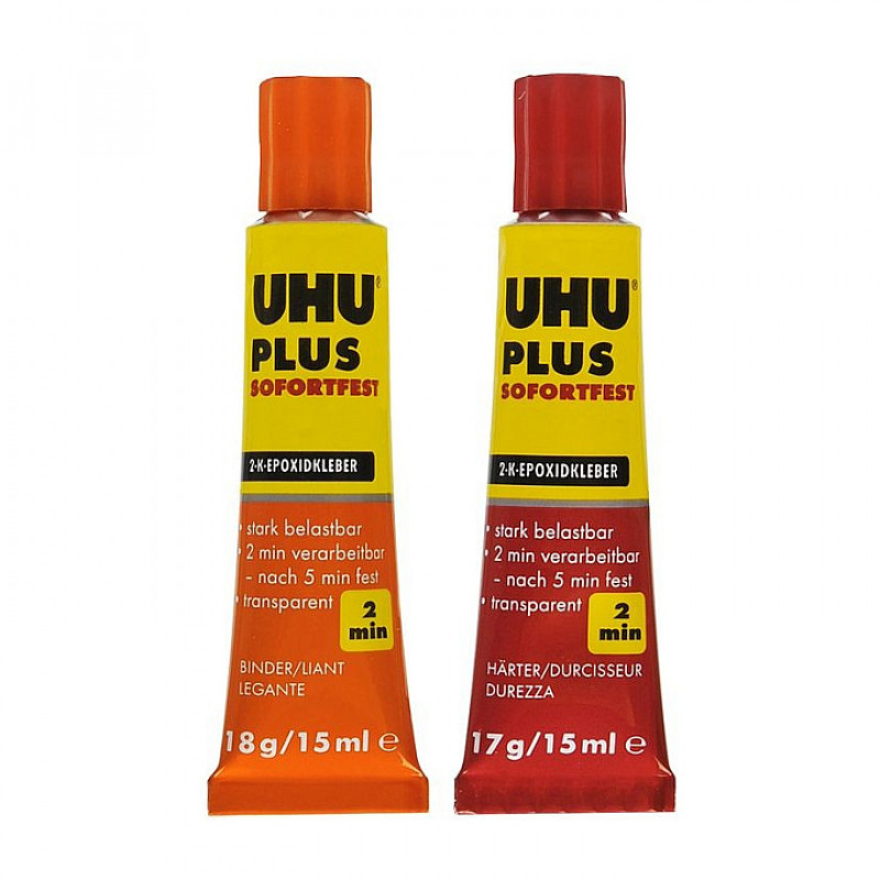 UHU Pegamento rápido de 2 componentes, 35 g