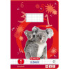 Herlitz Cuaderno escolar A4, 16 hojas, cuadriculado (pauta 07), FSC