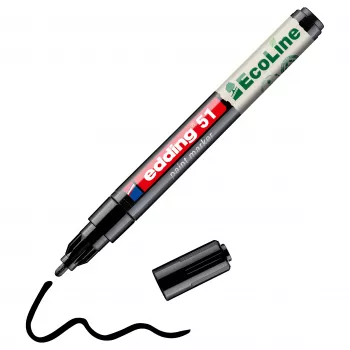 Edding 51 EcoLine 4-51-001 Rotulador para lacas negro 1 mm, 2 mm