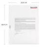 Falken fundas para documentos DIN A4, 0,05 mm, cristal transparente