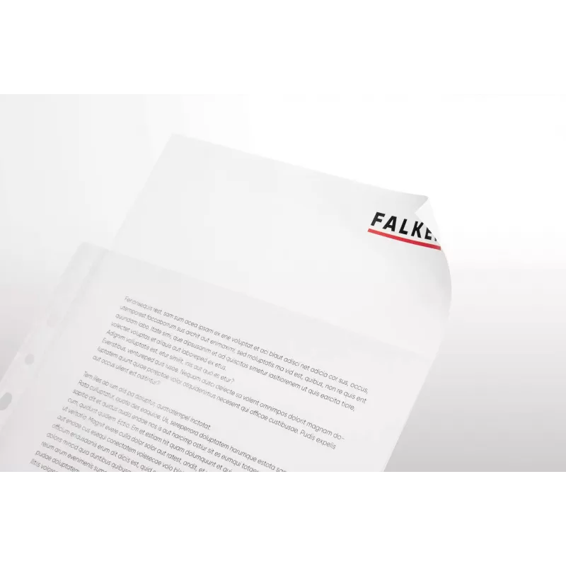 Falken fundas para documentos DIN A4, 0,05 mm, cristal transparente