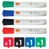 nobo Starter set de 6 rotuladores para pizarra blanca multicolor