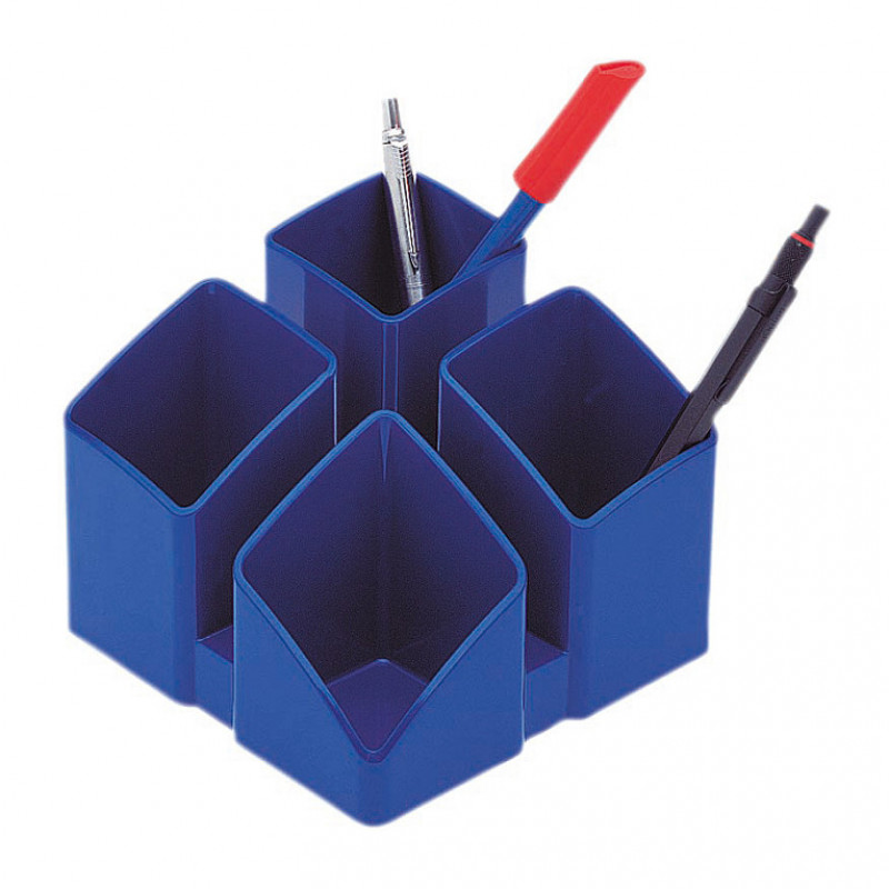 HAN SCALA portalápices 12.5 x 12.5 x 10.0 cm azul