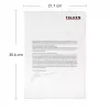 Falken Fundas de plástico DIN A4, superficie gofrada, 0,09 mm, transparente