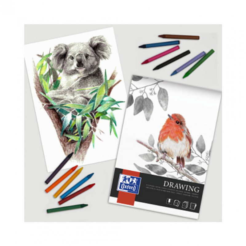 OXFORD Bloc de dibujo DIN A4, 40 hojas