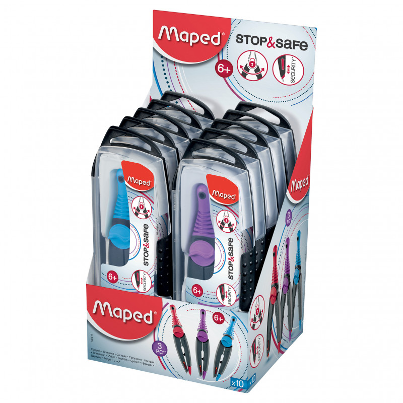 Maped Compás, azul, lila o rojo