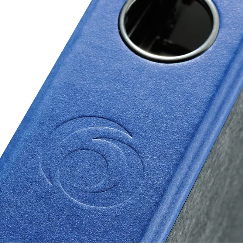 herlitz Archivador lomo 5 cm DIN A4 cartón azul jaspeado