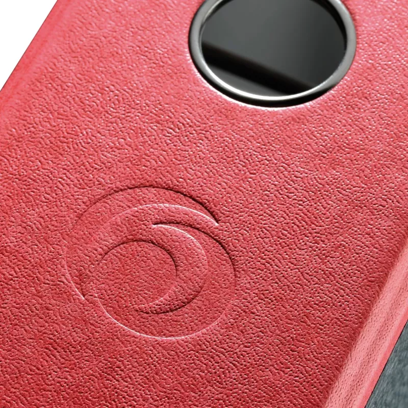 Archivador herlitz lomo 8 cm DIN A4 cartón rojo marmolado