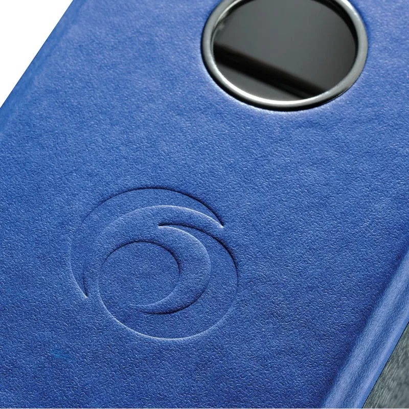 Archivador herlitz lomo 8 cm DIN A4 cartón azul marmolado