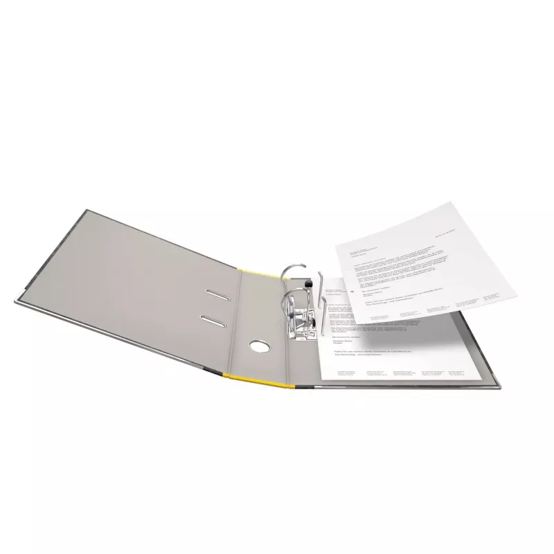 Archivador de reciclaje FALKEN A4, 8 cm, amarillo marmolado