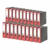 Archivador de reciclaje FALKEN A4, 8 cm, rojo marmolado
