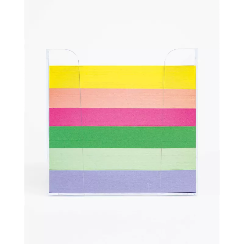 Folia Caja de notas HAPPY VIBES transparente incl. 700 notas