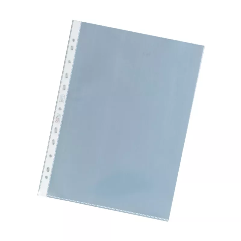 Fundas de plástico herlitz DIN A4, transparentes, 0,085 mm PP, perforación euromultitaladro, abiertas por arriba