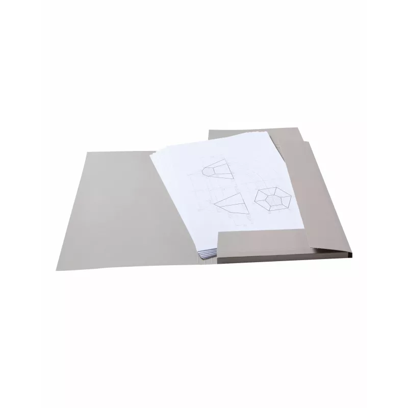 Carpeta de dibujo folia DIN A3, gris
