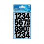 Números adhesivos AVERY Zweckform 3785 números, negros, 25,0 mm, 48 etiquetas