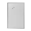 herlitz pizarra magnética 60 x 80 cm, acero lacado blanco, marco de madera color plata