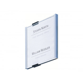 Durable INFO SIGN placa de puerta, 210 x 148,5 mm, plata metalizado (480523)