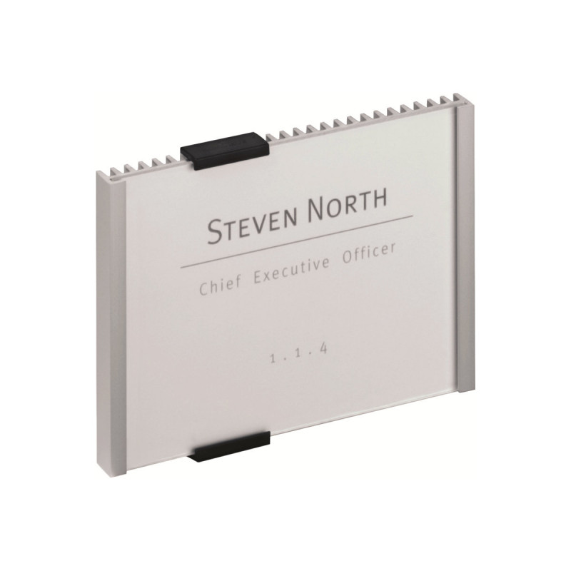 Durable INFO SIGN placa de puerta, 210 x 148,5 mm, plata metalizado (480523)