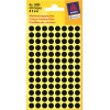 Avery Zweckform puntos de marcado 3009, negros, Ø 8 mm, 416 uds.