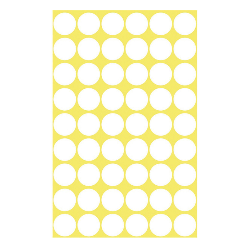 Avery Zweckform 3145 puntos de marcado, Ø 12 mm, blancos, 270 uds.