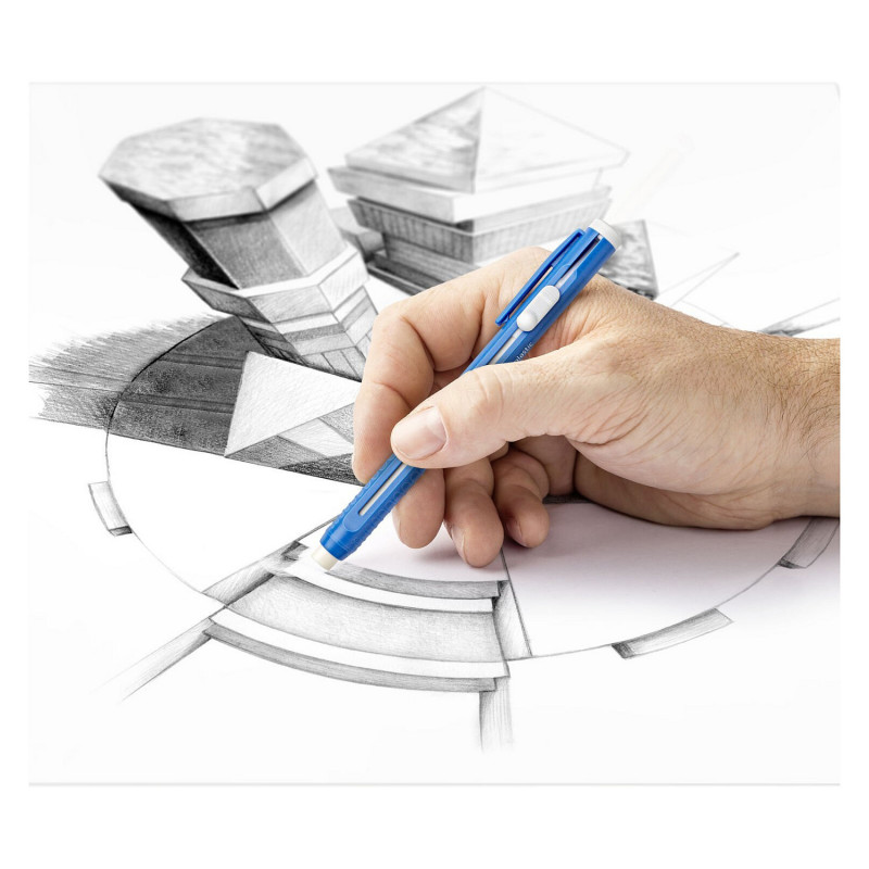 STAEDTLER Mars plastic 528 50 lápiz de goma, recargable, azul