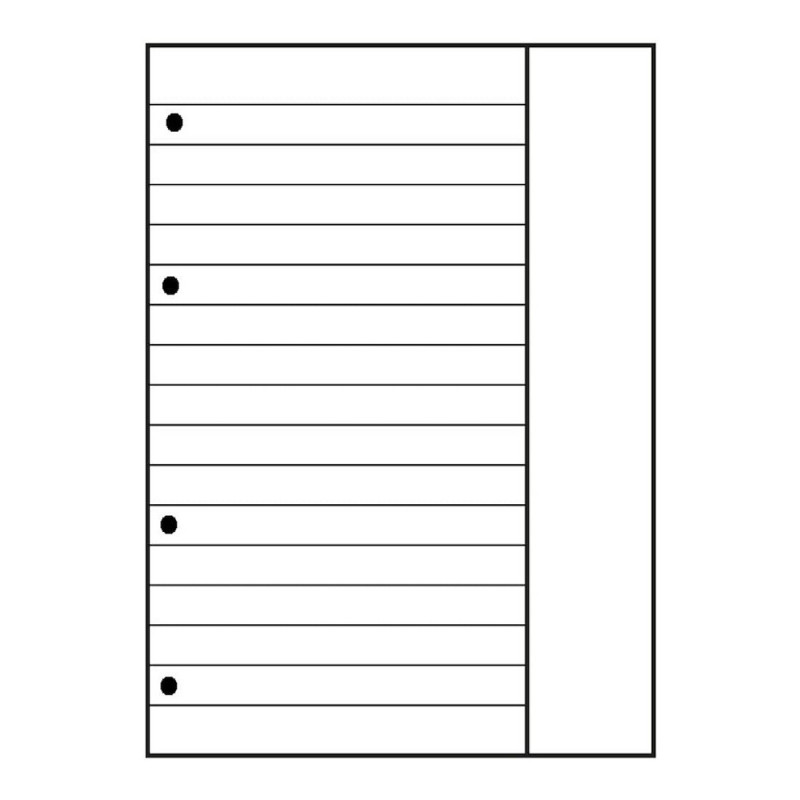 OXFORD Recambio para archivador A4 rayado, 50 hojas