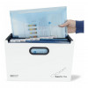 Carpeta de abanico RAPESCO® DIN A4 extra ancha 13 compartimentos blanca