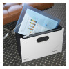 Carpeta de abanico RAPESCO® DIN A4 extra ancha 13 compartimentos blanca