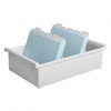 HAN fichero DIN A5 para 1.300 fichas, gris, sin tapa