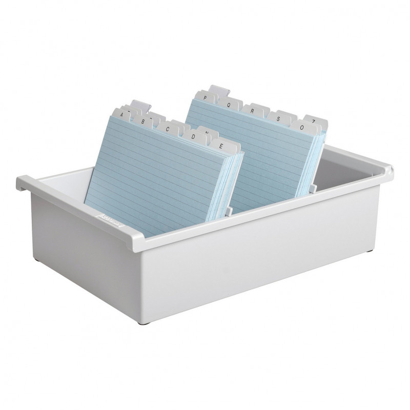HAN fichero DIN A5 para 1.300 fichas, gris, sin tapa