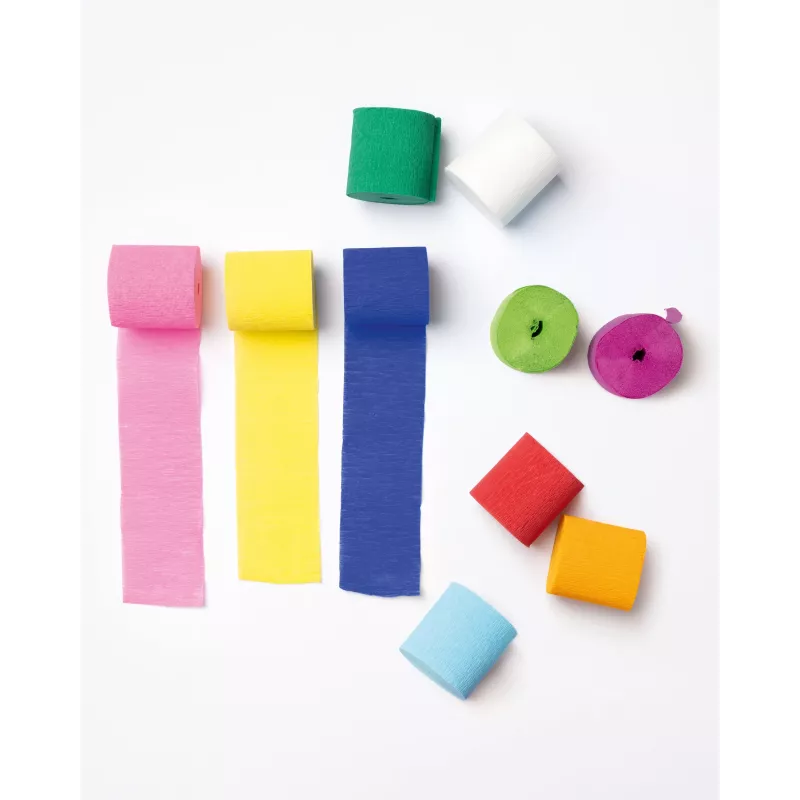 folia papel crepé cintas decorativas color surtido 32,0 g/m² 10 rollos