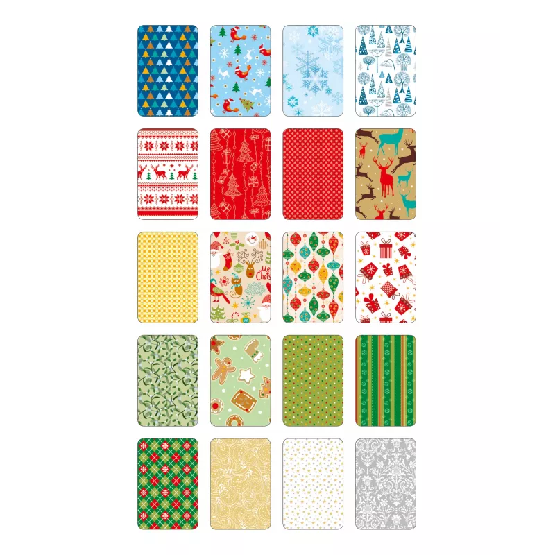 folia Bloc de motivos Navidad, 270 g/m², colores surtidos