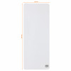 nobo Mini pizarra blanca, 14 x 36,5 cm