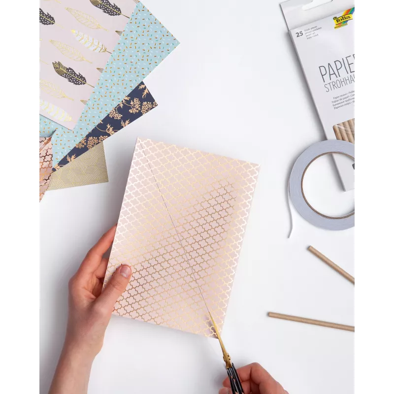 folia Bloc de papel decorado DIN A4, 165 g/m²