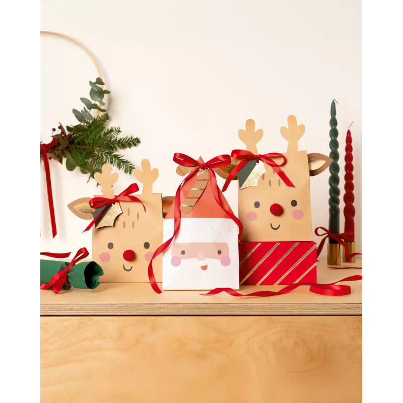 Folia bolsas de papel Santa & Deer multicolor