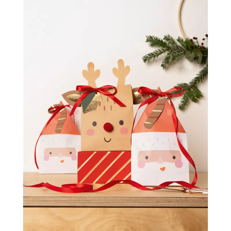 Folia bolsas de papel Santa & Deer multicolor