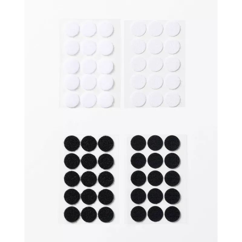 Folia puntos de velcro, negro y blanco (2301)