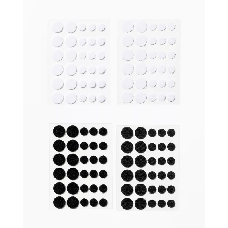 Folia puntos de velcro, negro y blanco (2306)