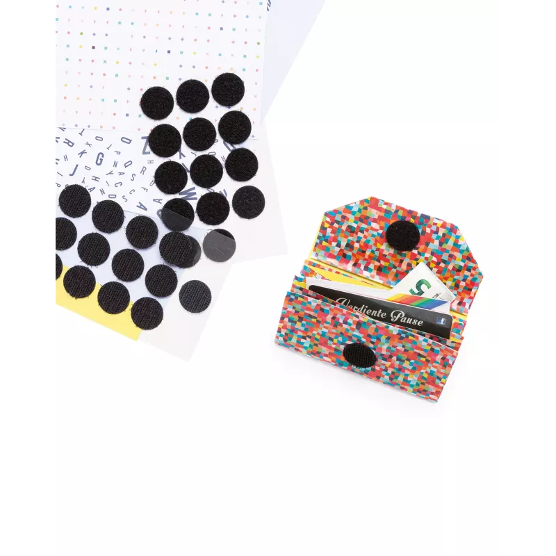 Folia puntos de velcro, negro y blanco (2306)