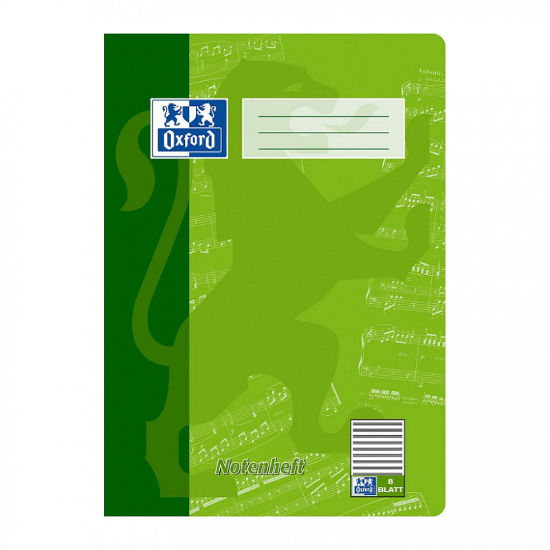 OXFORD Cuaderno de música DIN A4 8 hojas