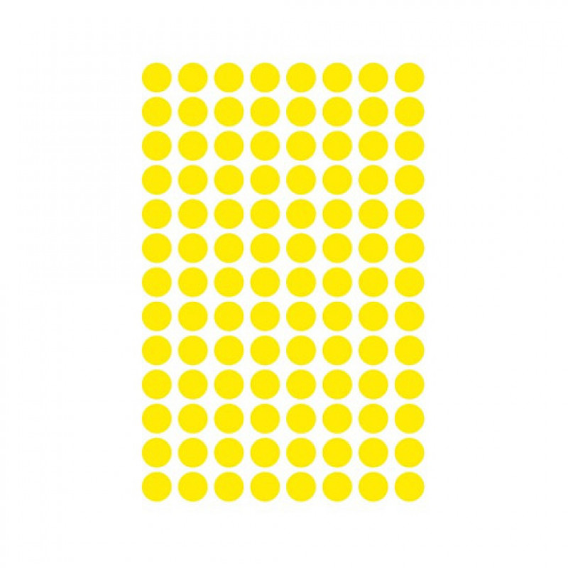 AVERY Zweckform Puntos de marcado 3013, amarillo, Ø 8 mm, 416 uds.