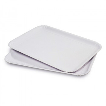 Guardini Bandejas de servir con papel de horno Easy Bake, blancas, 23 x 31 cm, pack de 3