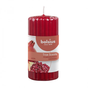 Bolsius True Scents vela aromática cilíndrica Ø58 x 120 mm, granada