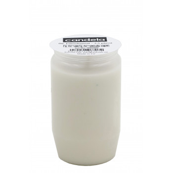 Candela vela de aceite para nicho, duración aprox. 60 h, blanco