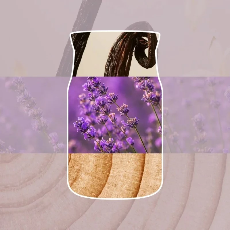 Yankee Candle vela Dried Lavender & Oak, mediana