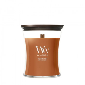 WoodWick vela Saffron Smoke, mediana