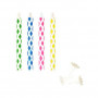 PAPSTAR velas mágicas de cumpleaños, 6 cm, multicolor